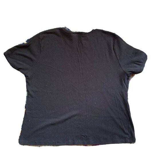 Black Coca Cola Las Vegas Skyline Glitter T Shirt Souvenir  Size X Large - Picture 6 of 6